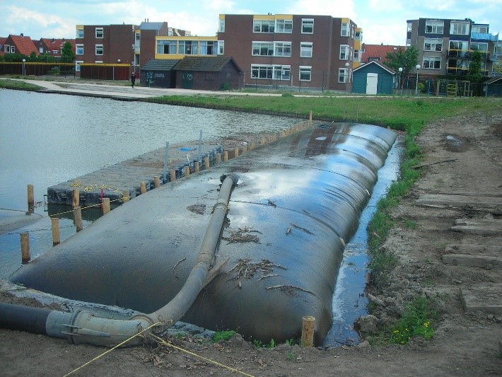 versneld ontwateren met bagger tubes